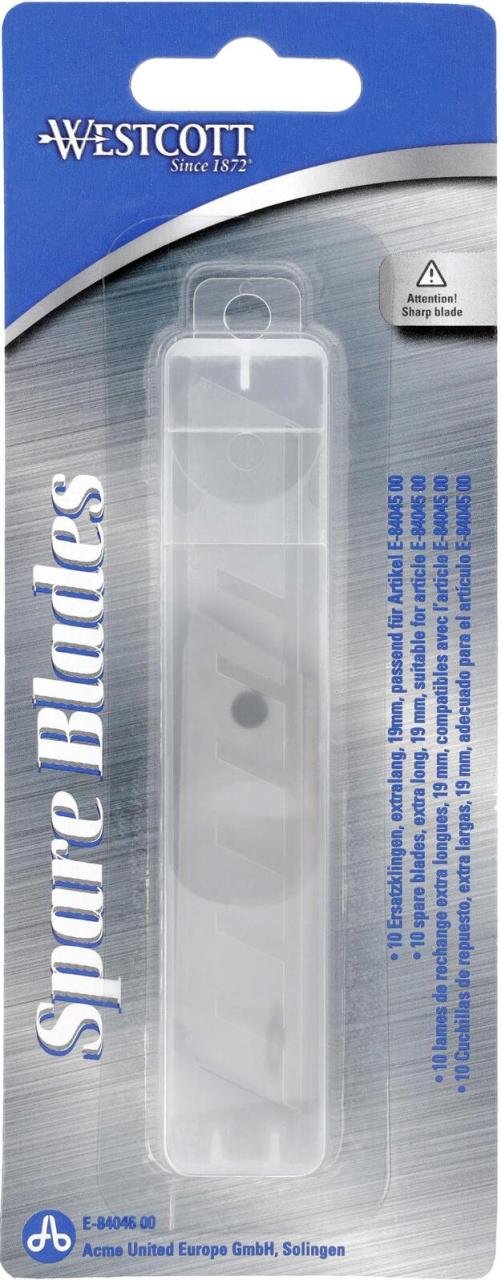 WESTCOTT Cuttermesser-Klingen 19 mm silber