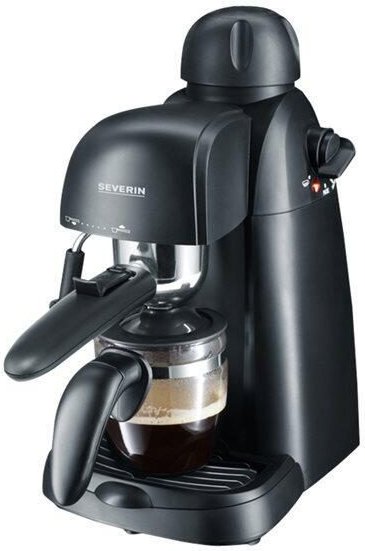 SEVERIN KA 5978 Kaffeemaschine mit Milchaufschäumer 3.5 bar, Schwarz