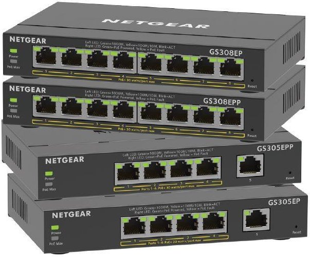 NETGEAR 8-Port Gigabit Ethernet PoE+ Power over Ethernet