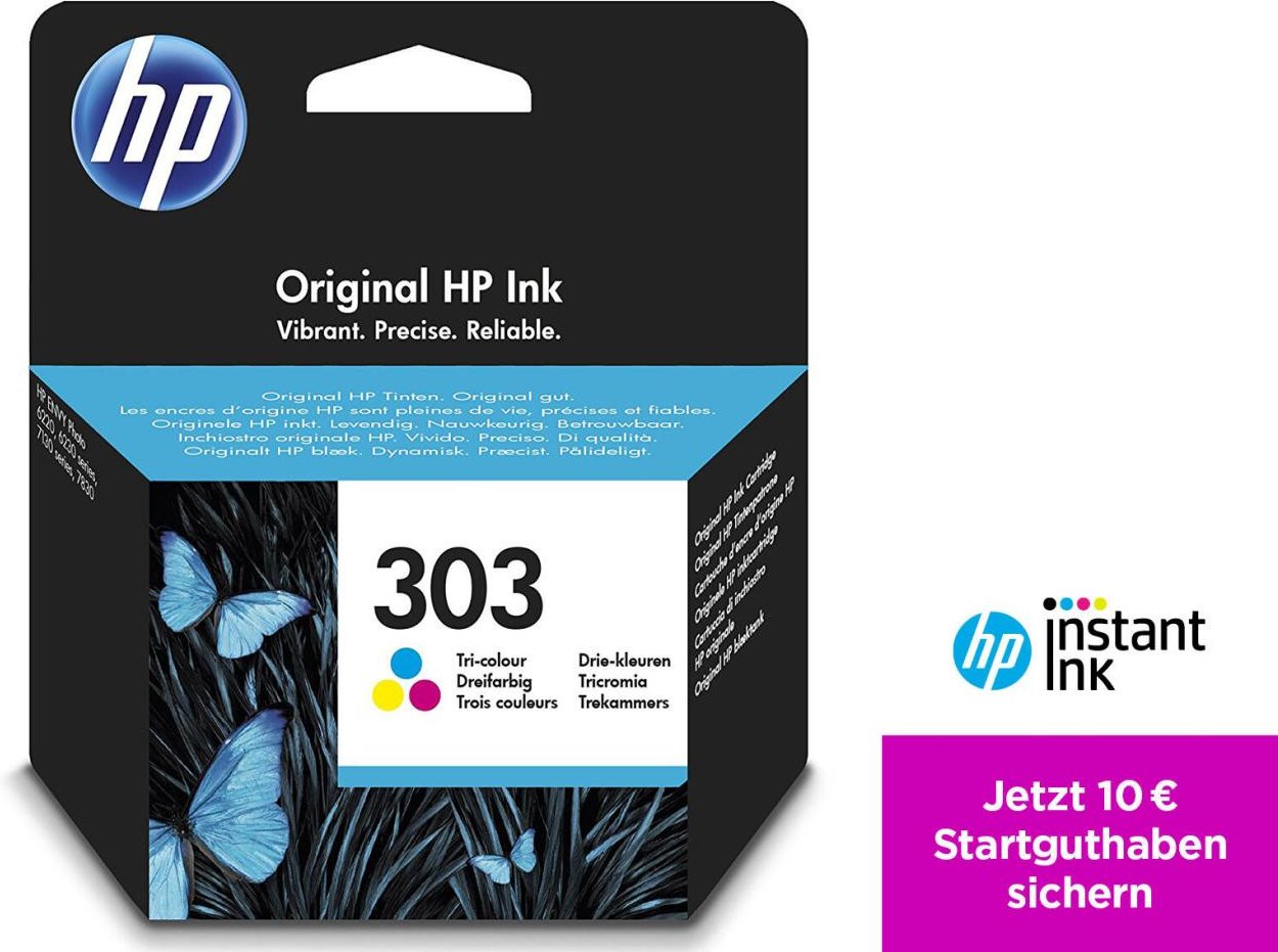 Thumbnail - HP Original 303 Druckerpatrone cyan, magenta, gelb 165 Seiten 4ml (T6N01AE)
