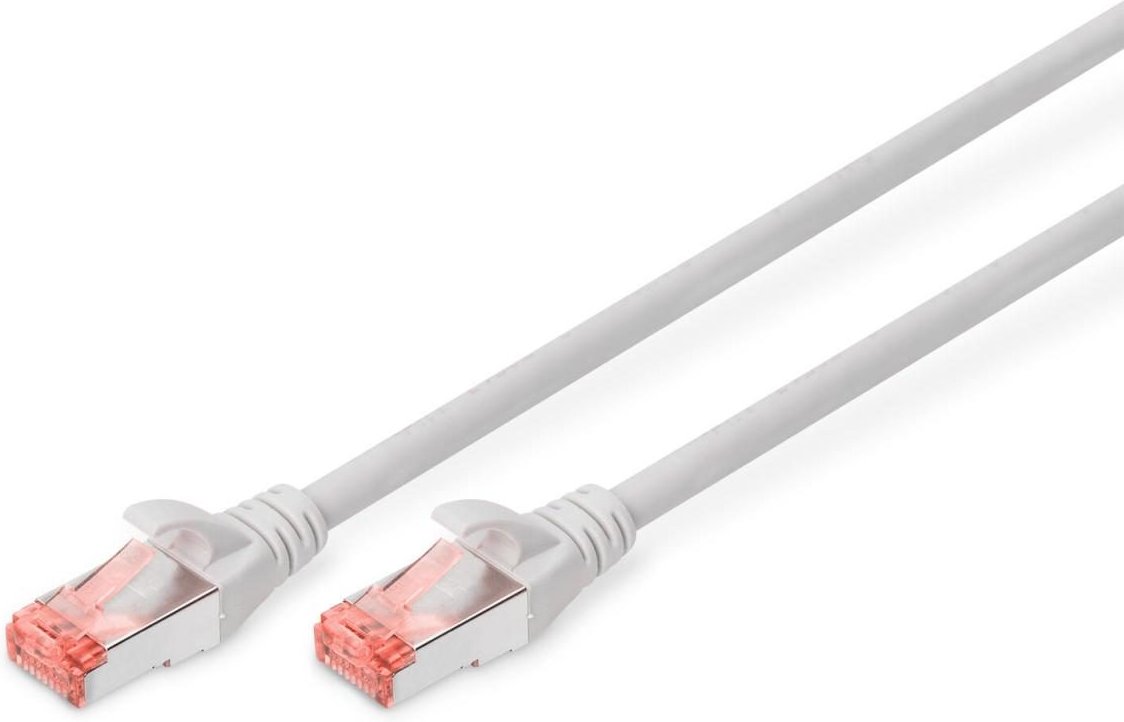 DIGITUS Patch-Kabel RJ-45 (M) zu RJ-45 (M) 2m Kupfer S/FTP Cat 6 grau (DK-1644-020)