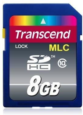Transcend SDHC Class 10 Speicherkarte 8 GB