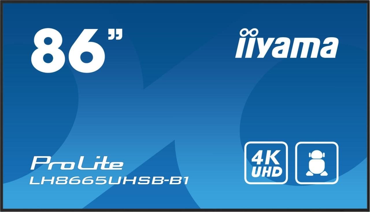 iiyama ProLite LH8665UHSB-B1 Signage Display 217cm (86 Zoll)