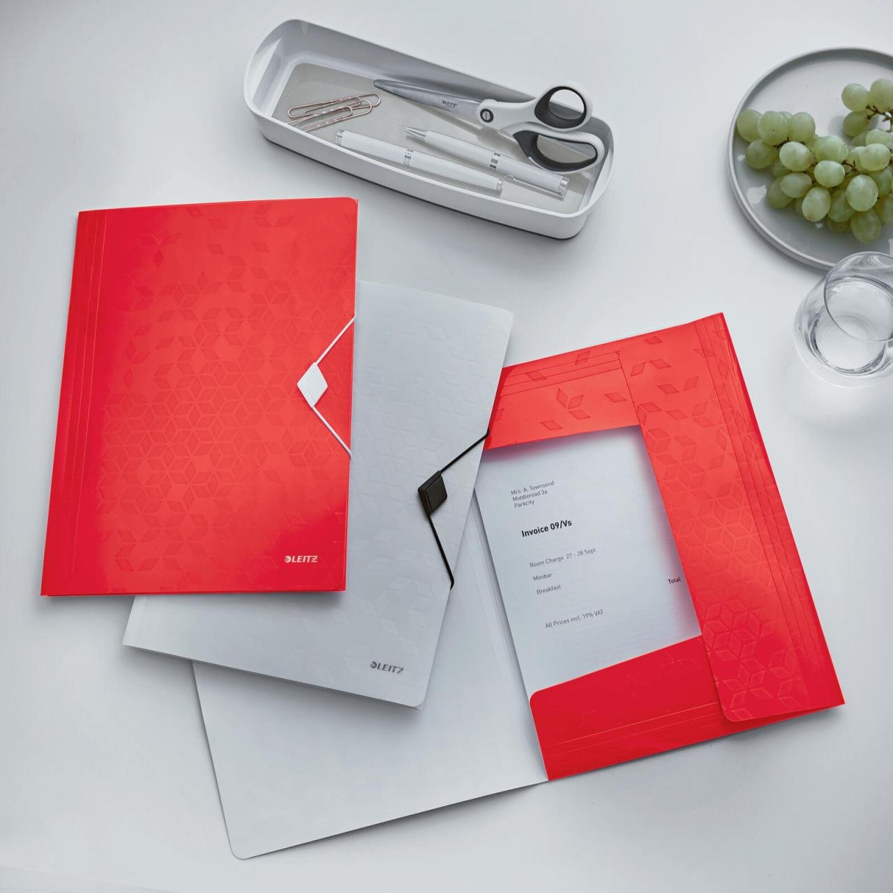 Thumbnail - LEITZ Eckspanner WOW 4599 DIN A4 rot