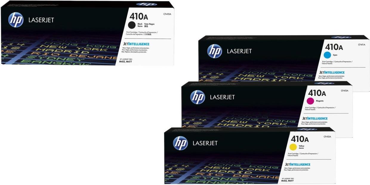 HP Original 410A Toner - 4er Multipack (CF411A, CF413A, CF412A, CF410A)