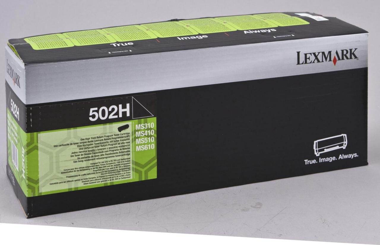 Lexmark Original 502H Toner schwarz 5.000 Seiten (50F2H00) für MS310d/dn, MS410d/dn, MS510dn/dtn, MS610dn/de/dte