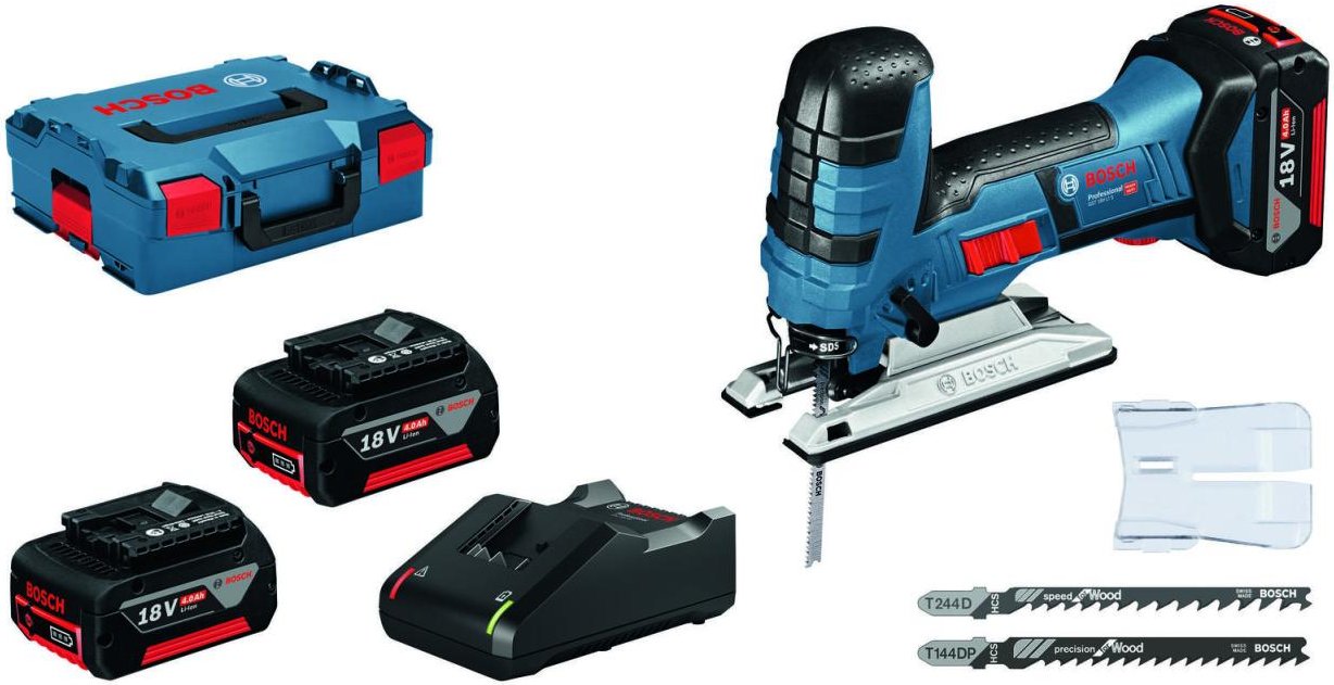 BOSCH Professional Akku-Stichsäge Set GST 18 V-LI S