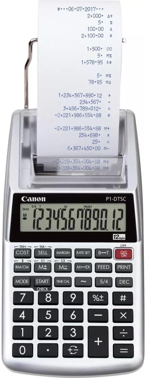 Canon P1-DTSC II Druckrechnder Rechner 12 Stellen Druckfarbe: blau