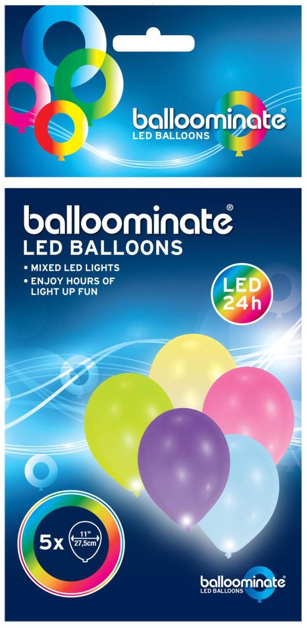 amscan® Luftballons LED bunt
