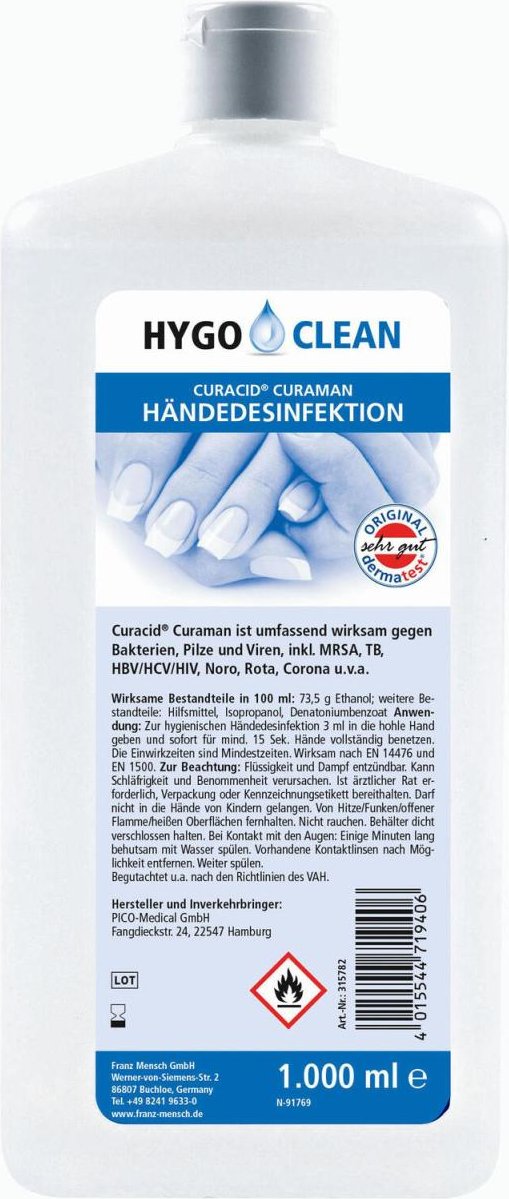 HYGOSTAR Händedesinfektionsmittel 1,0 l