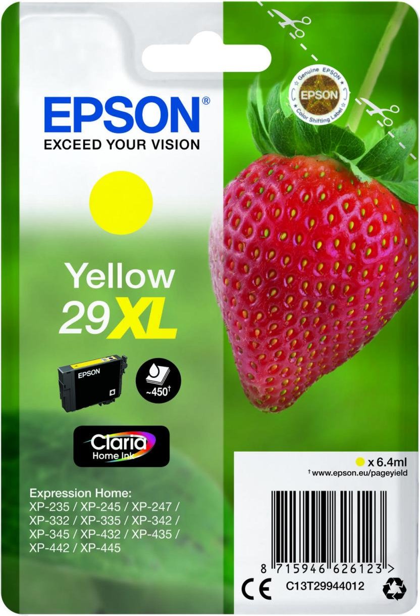 Epson Original 29XL Erdbeere Druckerpatrone - gelb (C13T29944012)