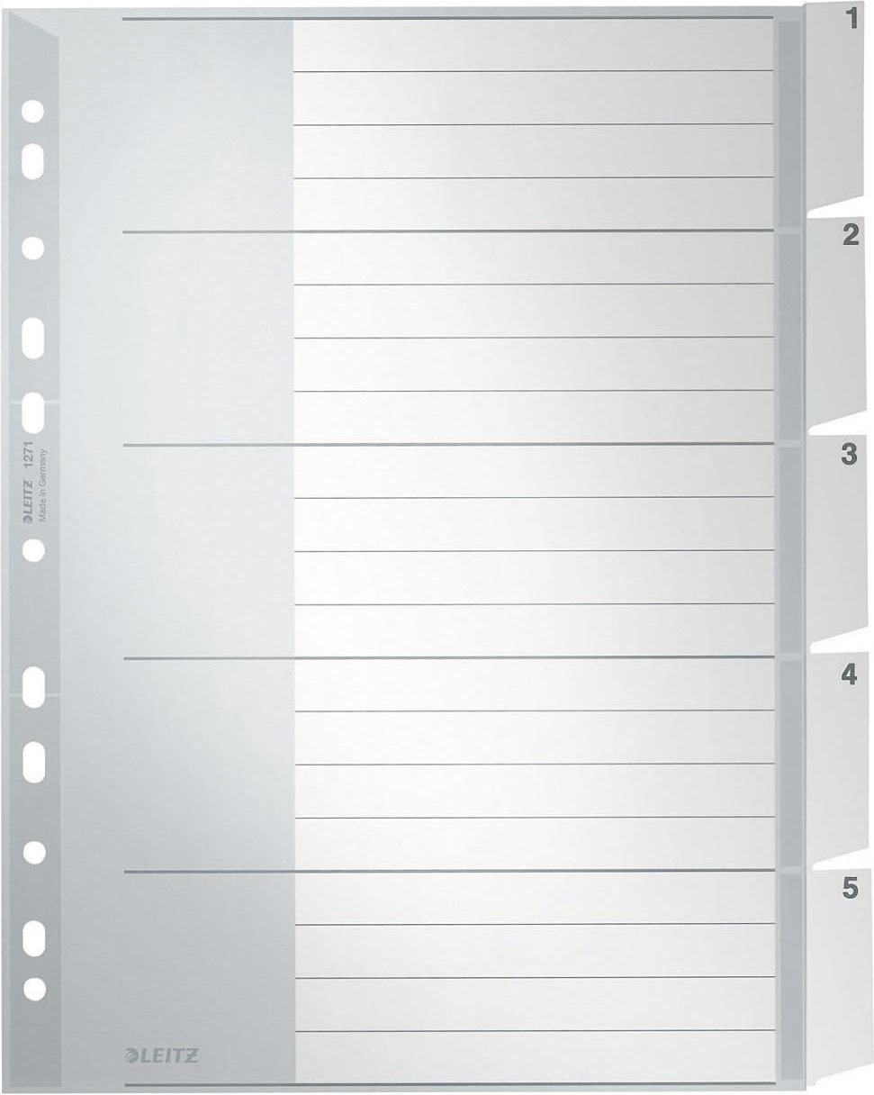 Thumbnail - LEITZ Ordnerregister Vollformat, Überbreite 1-5 DIN A4