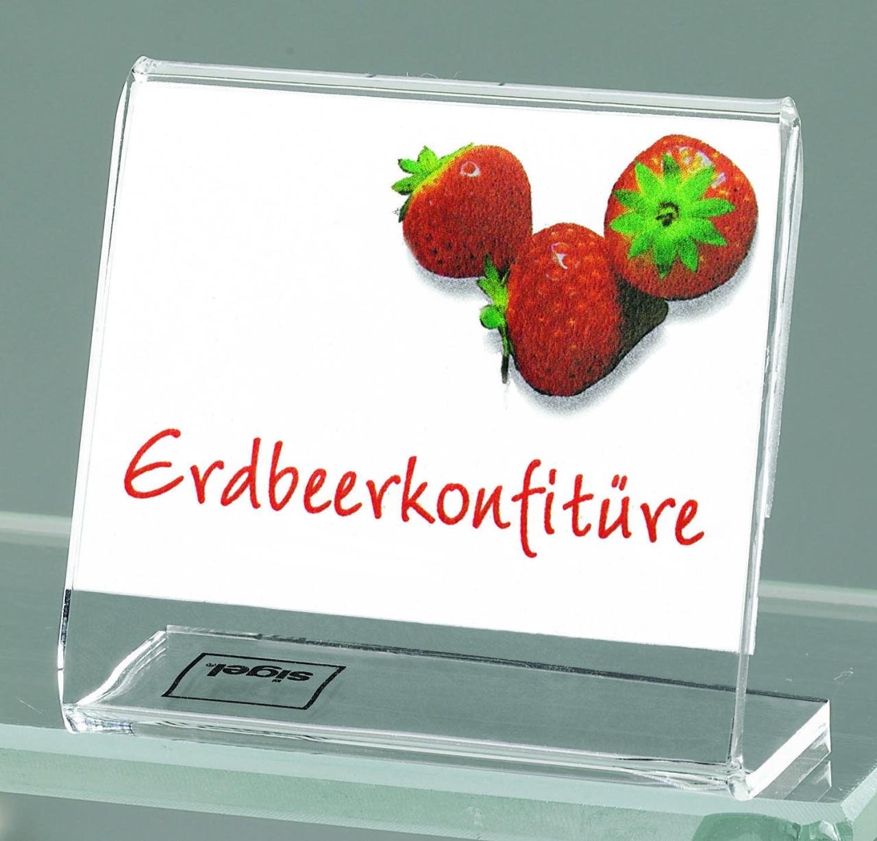 SIGEL Tischaufsteller quer 5,2 x 2,0 x 4,4 cm