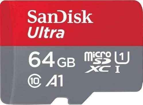 SanDisk Ultra microSDXC Speicherkarte 64GB + SD Adapter