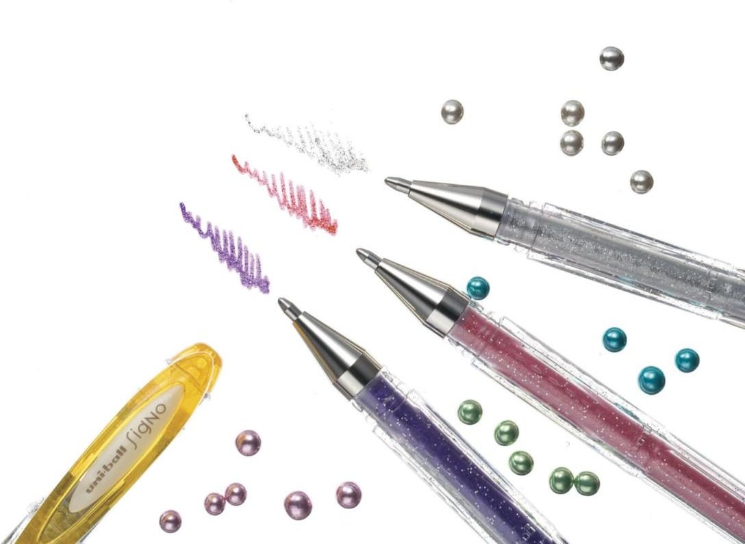 uni-ball SIGNO UM-120SP Gelschreiber 0.4 mm, Schreibfarbe: Silber