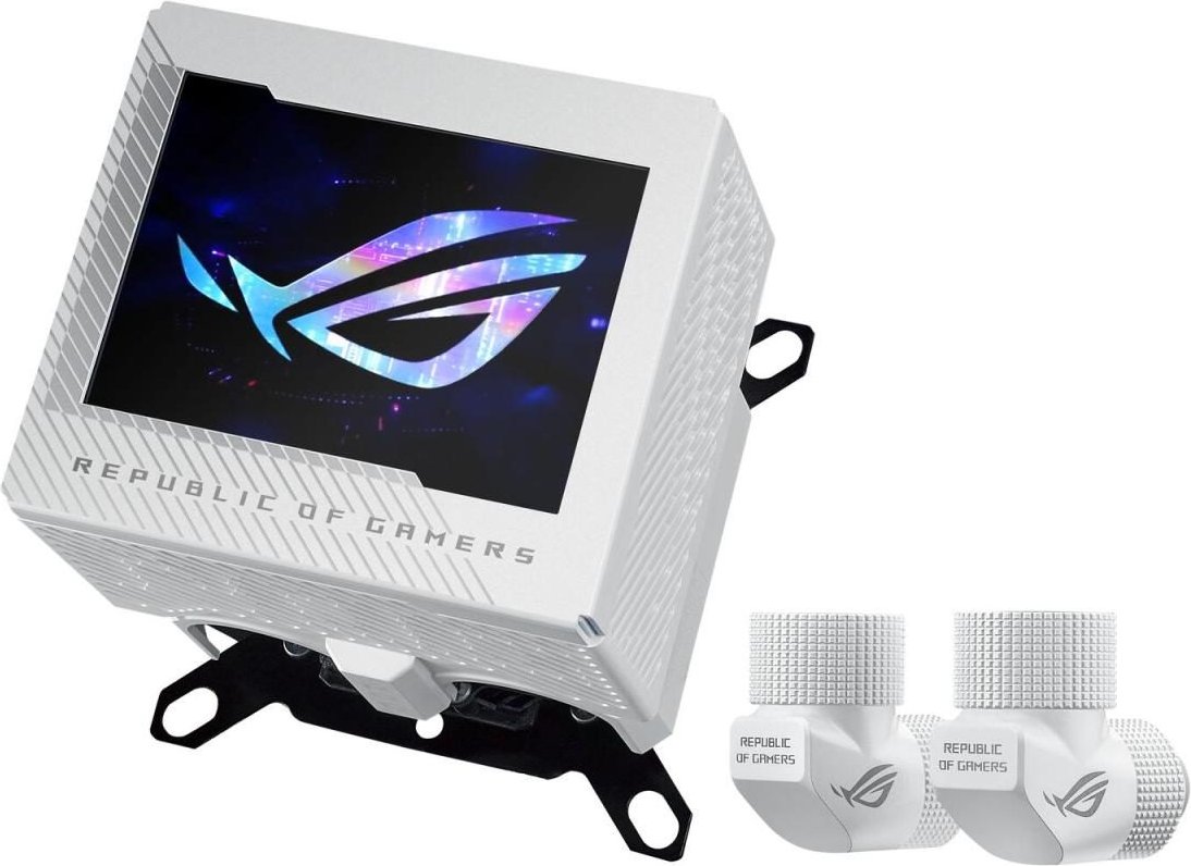 Thumbnail - ASUS ROG Ryujin III WB White LCD CPU-Wasserblock