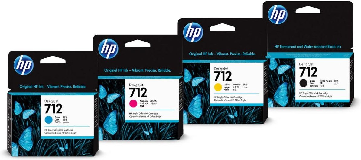 Thumbnail - HP Original 712 Druckerpatronen - 4er Multipack (3ED67A, 3ED68A, 3ED69A, 3ED71A)