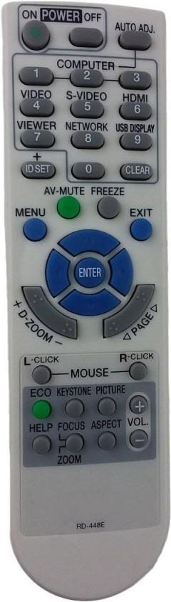 codalux Fernbedienung für NEC RD-448E, 7N900921, RMT-PJ31, RD-443E, 7N900881, RD-450C