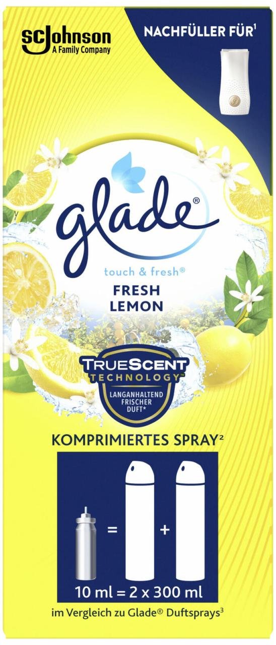 glade Raumduft-Nachfüller Zitronenfizz, Süße Mandarine und reife Grapefruit 10 ml