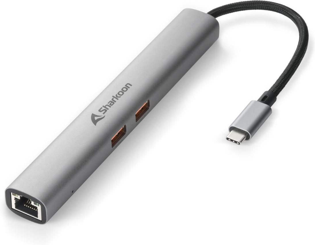 Sharkoon OfficePal Combo Adapter, dunkelgrau