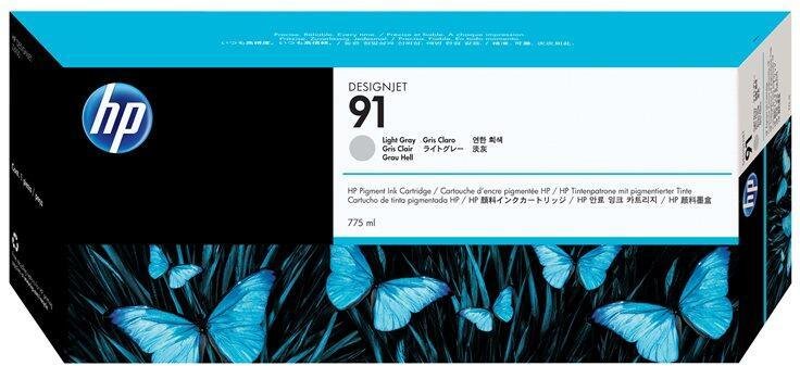 Thumbnail - HP Original 91 Druckerpatrone grau hell 775ml (C9466A)