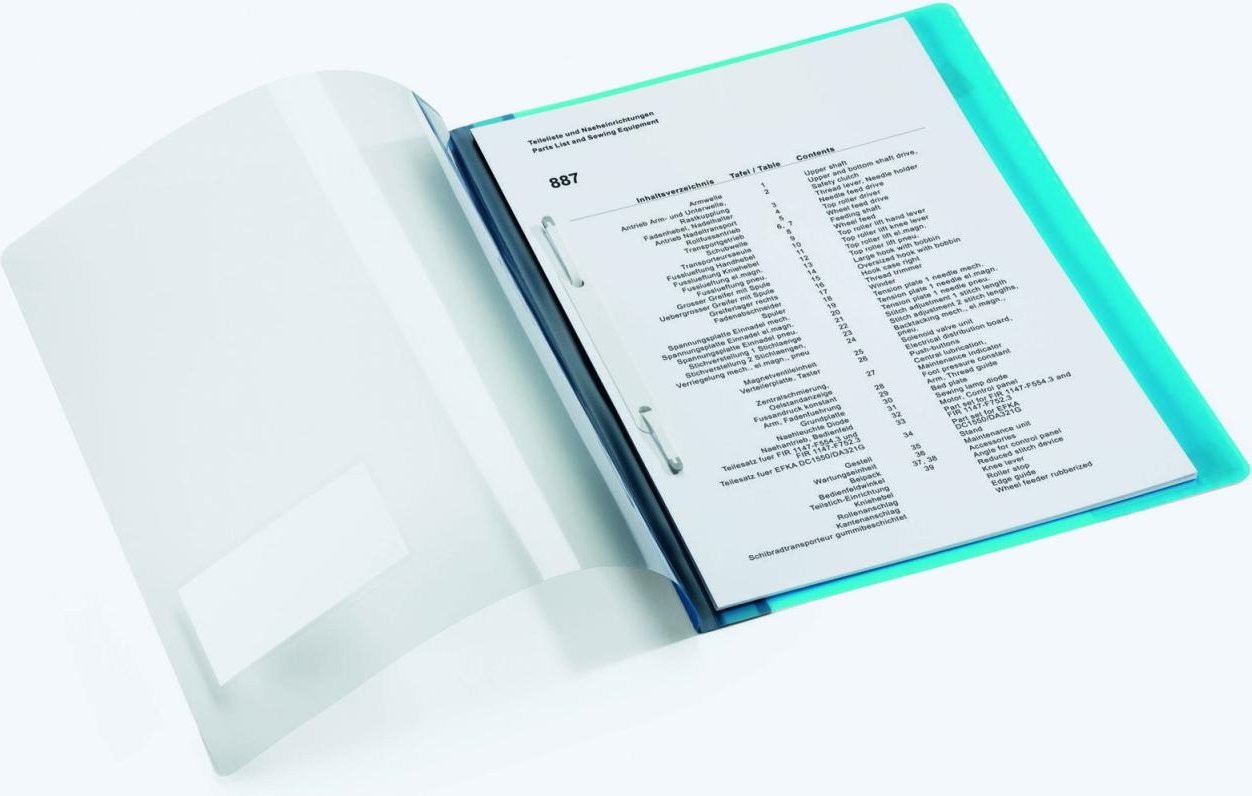 Thumbnail - DURABLE Schnellhefter DIN A4 überbreit PVC dunkelblau