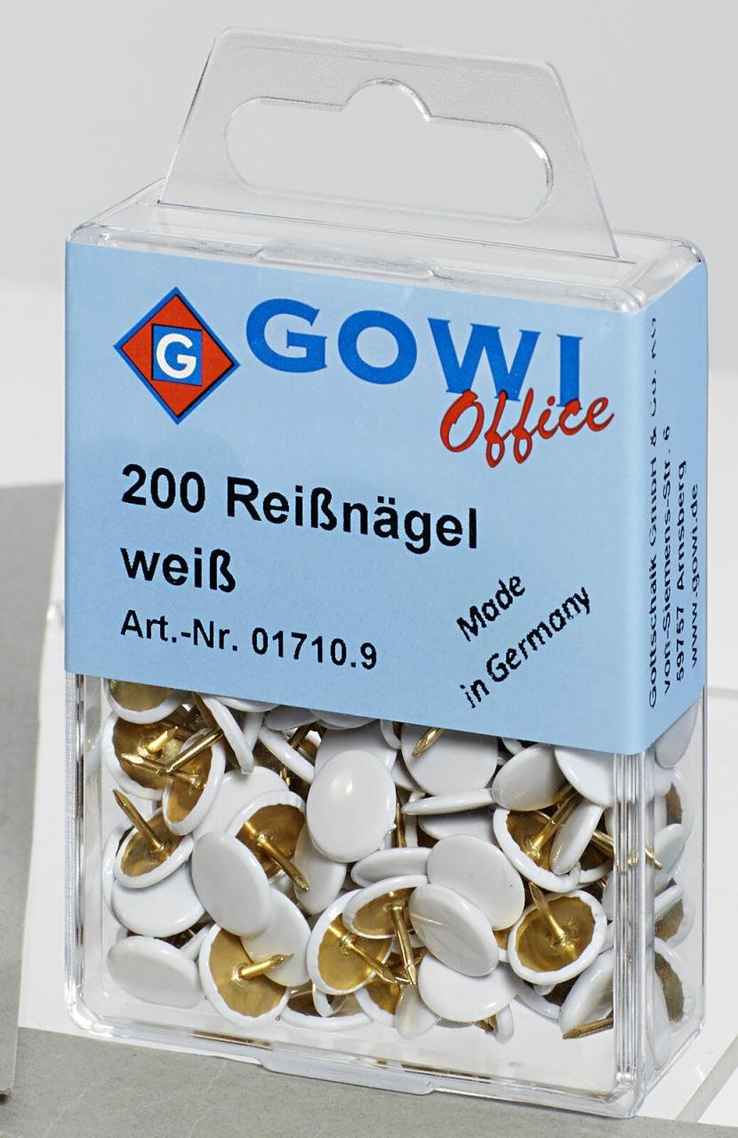 Gowi Reißnägel weiß