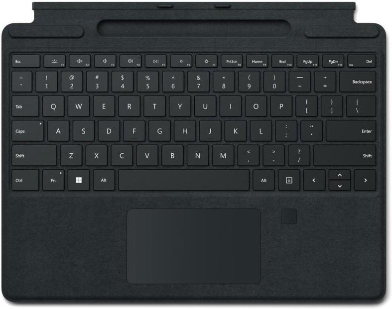 Microsoft Surface Pro Type Cover mit Trackpad und Fingerabdruckleser Schwarz