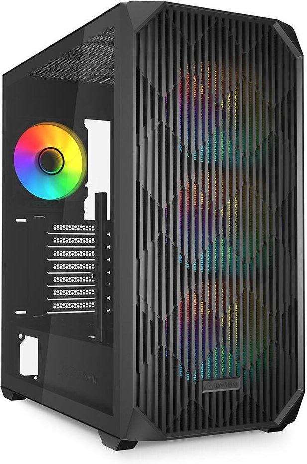 Sharkoon PC Gehäuse AK3 RGB Black ATX schwarz