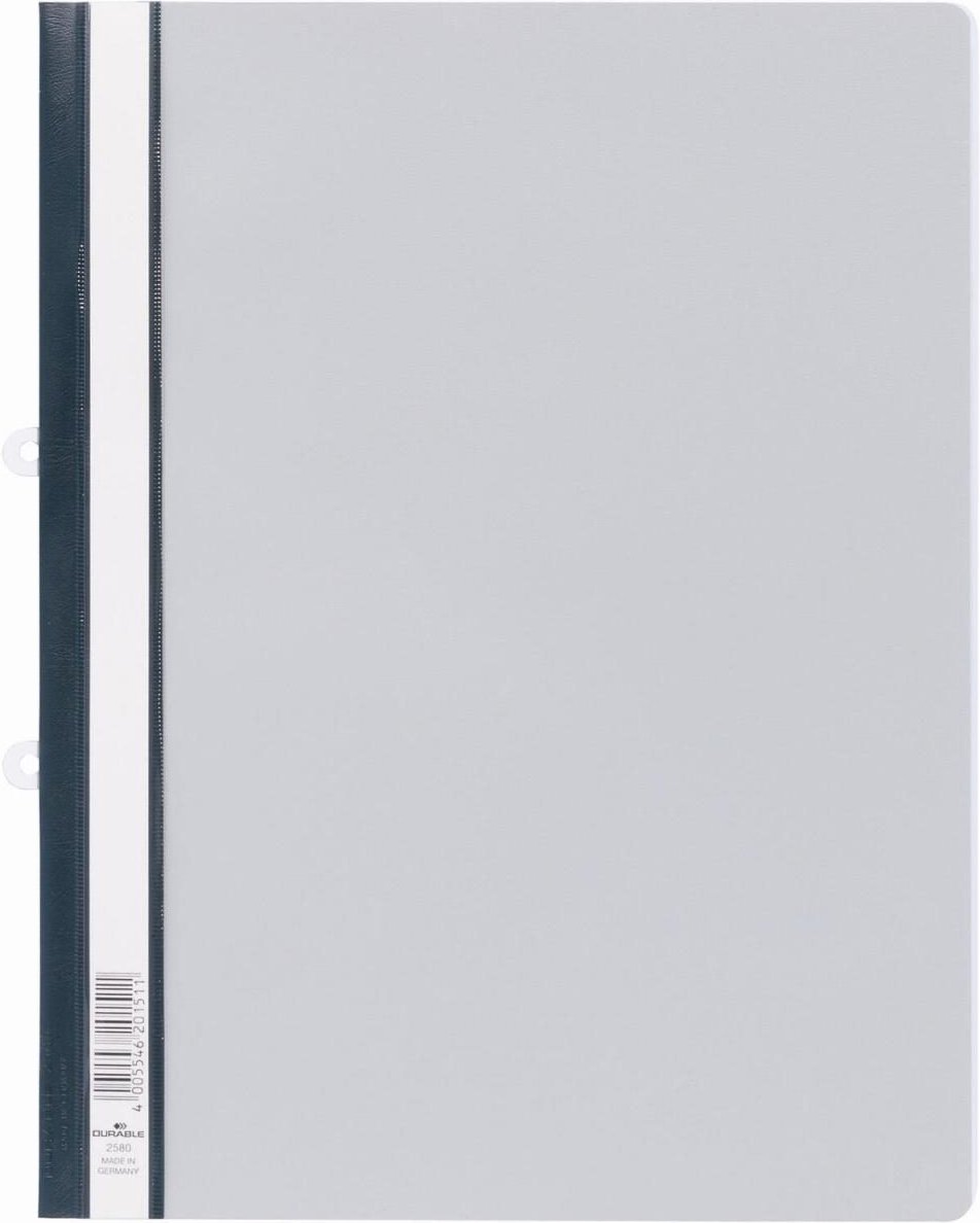 DURABLE Schnellhefter DIN A4 überbreit PVC grau