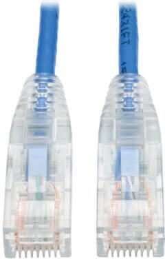 Eaton Tripp Lite Series Cat6 Gigabit Snagless Slim UTP Ethernet Kabel (RJ45 Stecker/Stecker), Blue, 5 ft. (1.52 m)