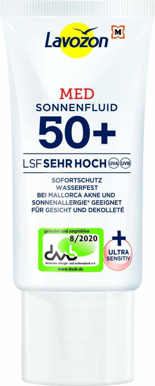 Lavozon LSF 50+ Sehr Hoch Med Face Fluid Sonnencreme 50 ml