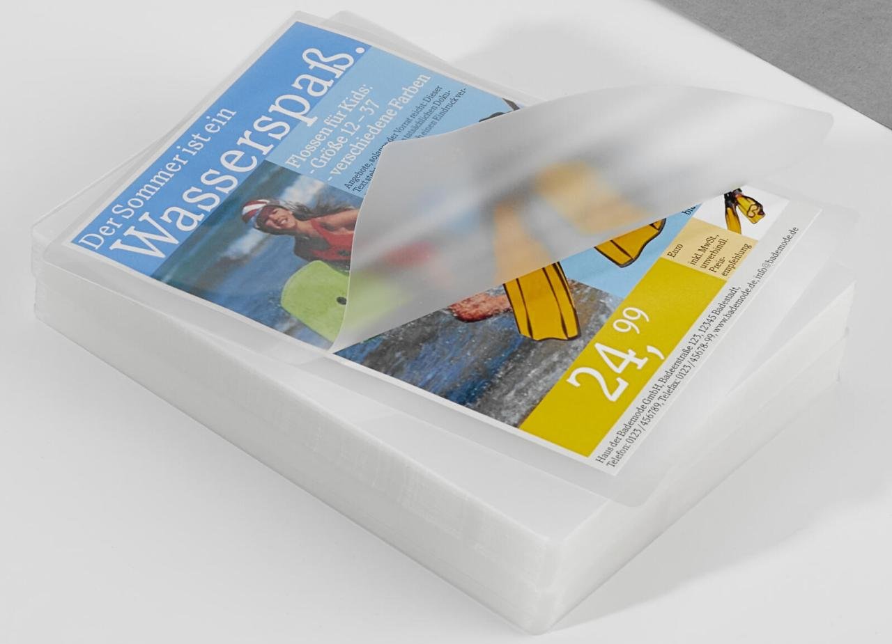 GBC Laminierfolien glänzend 75 mikron A5