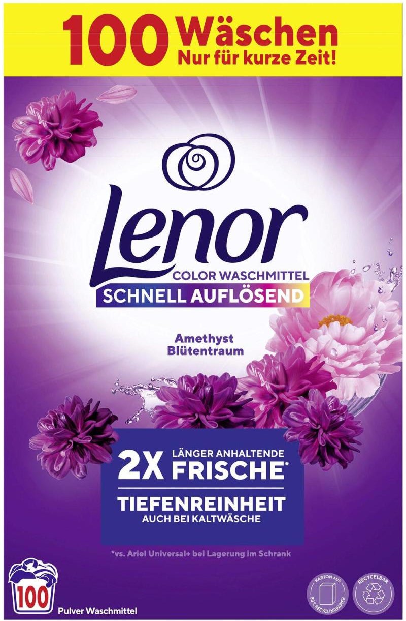 Lenor Waschmittel Color Amethyst Blütentraum 6,0 kg