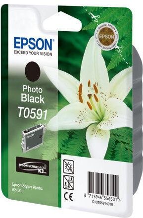 Epson Original T0591 Druckerpatrone photo schwarz 520 Seiten 13ml (C13T05914010)