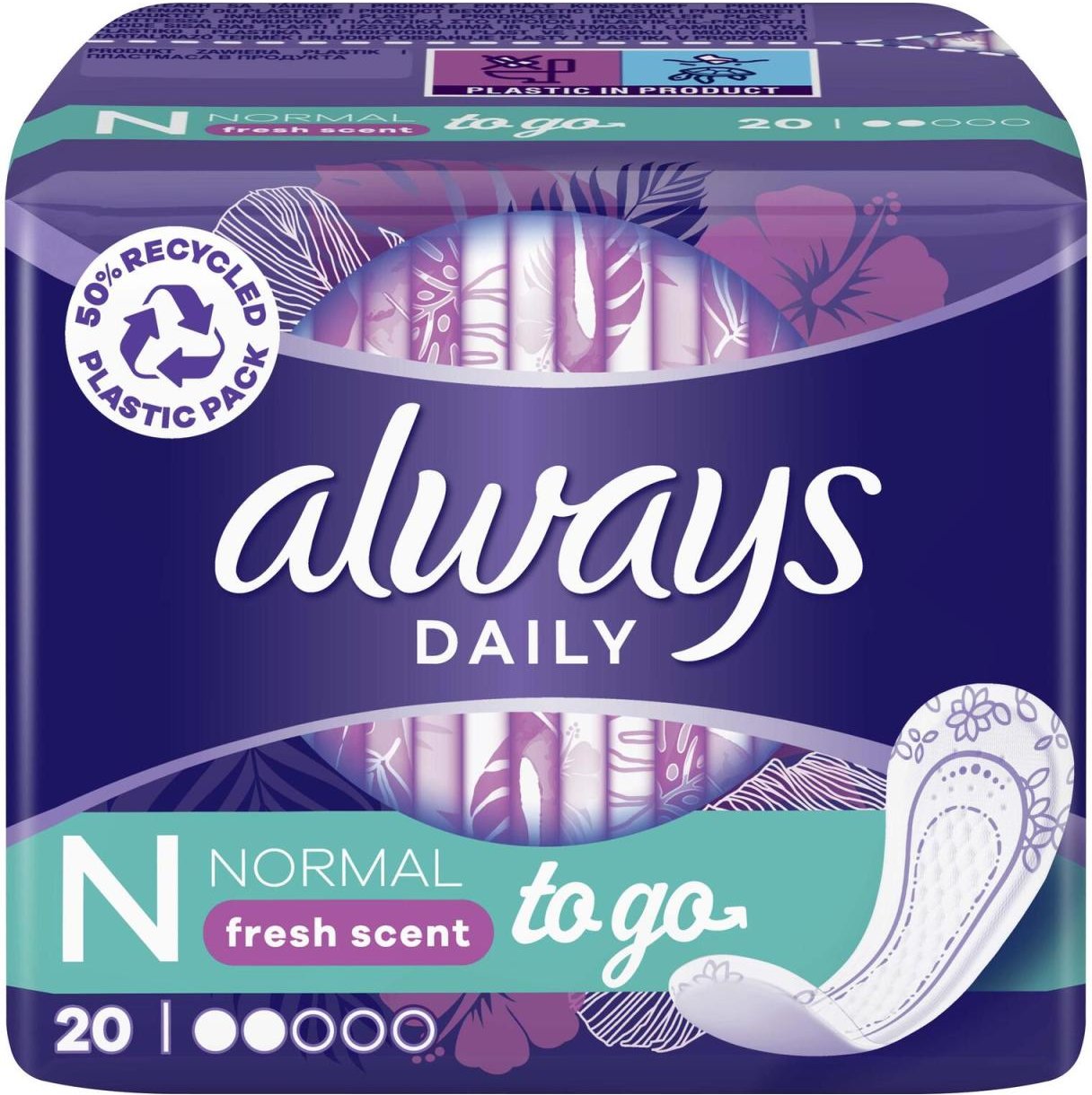 always Slipeinlagen Daily to go Normal 20 St.