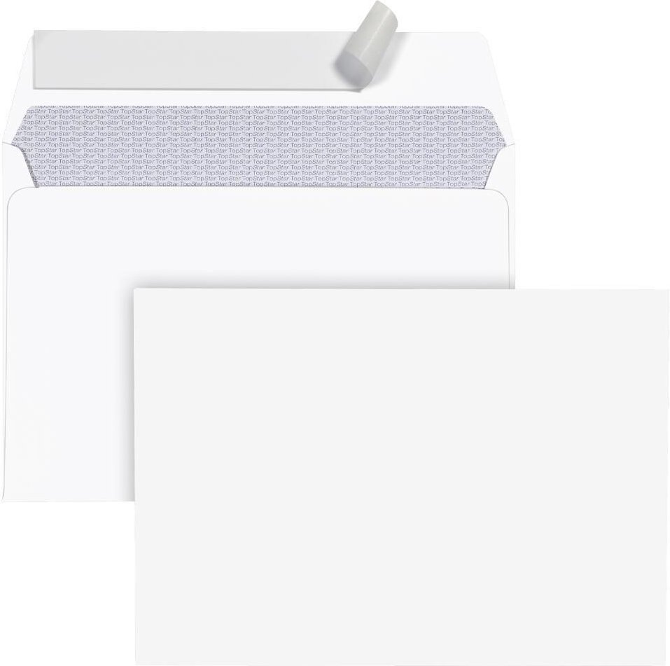 BONG Briefumschläge DIN C6 ohne Fenster haftklebend