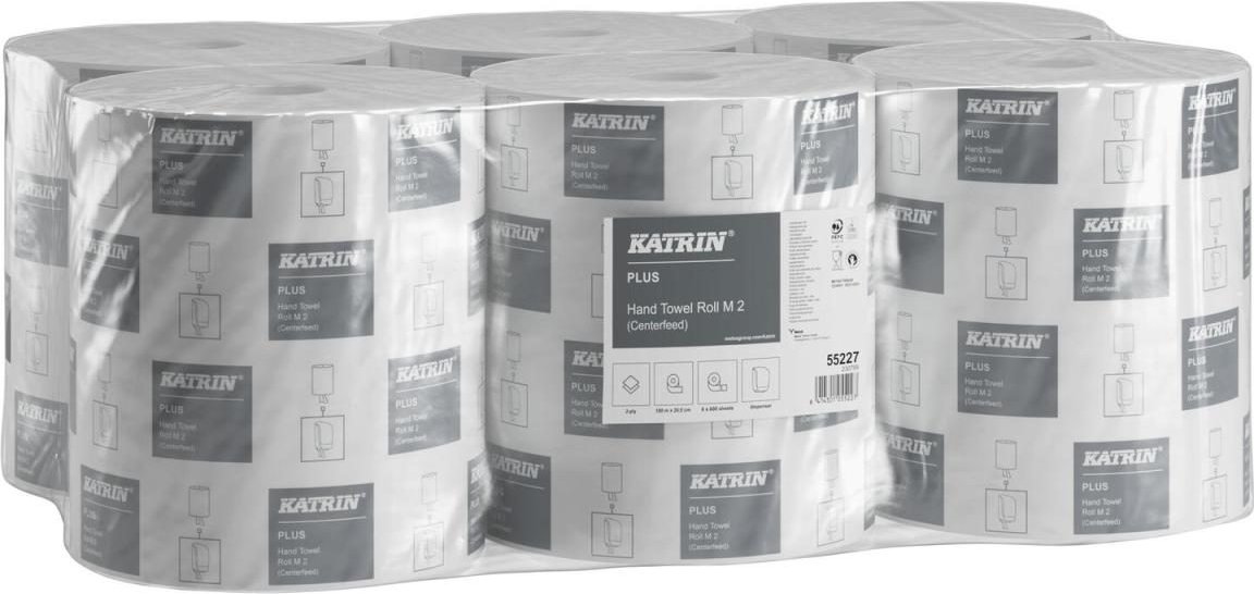 KATRIN Handtuchrollen 2-lagig weiß