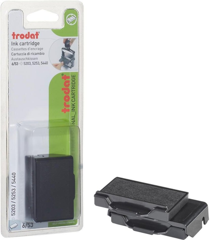 trodat Ersatzstempelkissen 5,6 x 3,3 cm schwarz