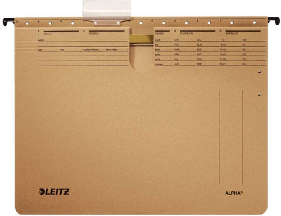 LEITZ Hängehefter ALPHA 1914 naturbraun - 10 Stück