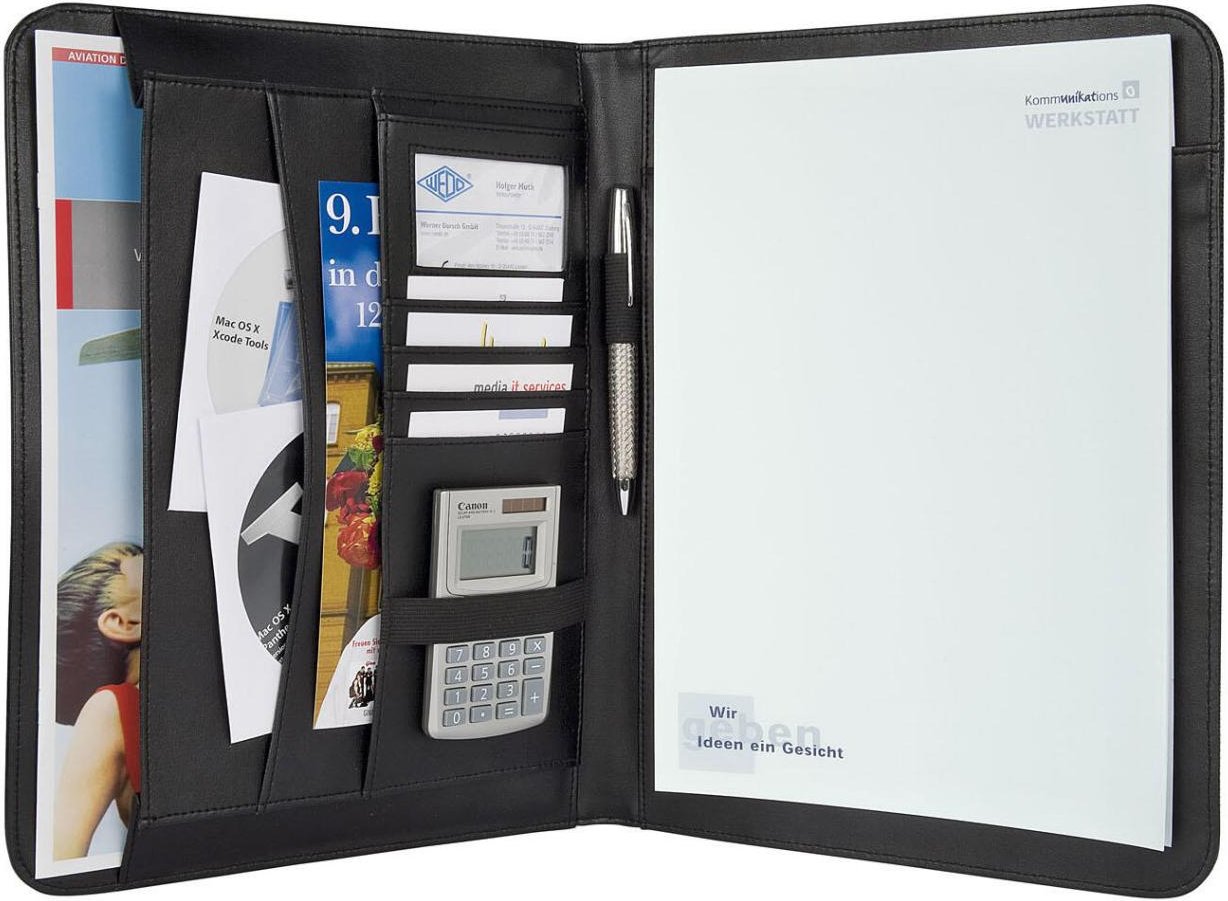 WEDO Konferenzmappe Elegance für DIN A4 schwarz