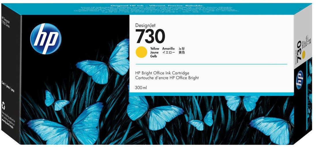 HP Original Druckerpatrone 730 - gelb (P2V70A)