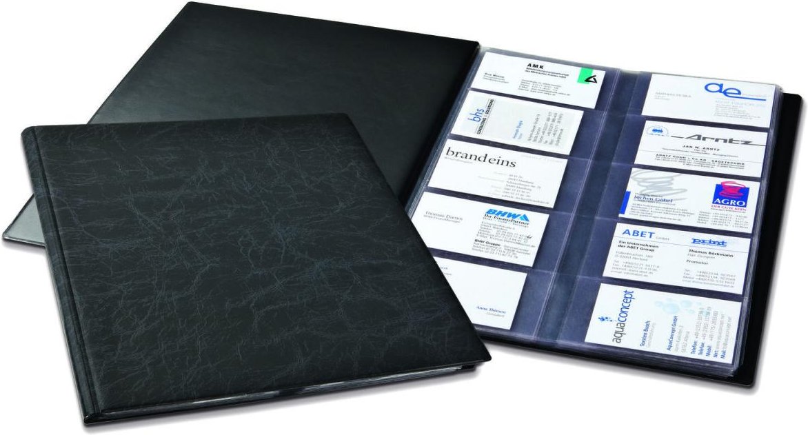 DURABLE Visitenkartenmappe schwarz