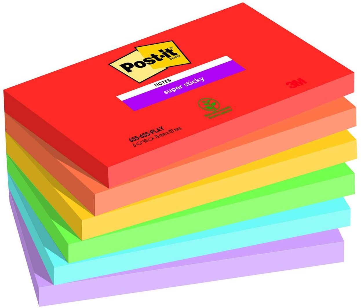 Thumbnail - Post-it® Playful Haftnotizen 12,7 x 7,6 cm