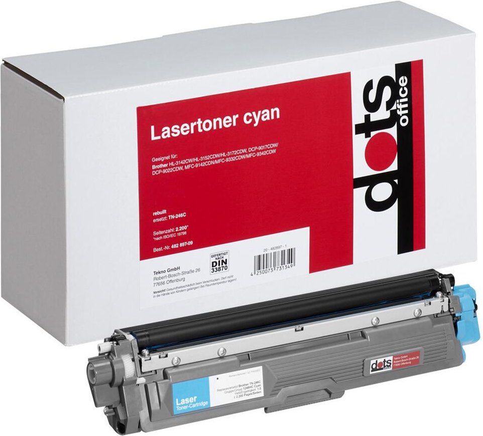 Thumbnail - dots Toner kompatibel zu brother TN-246c cyan