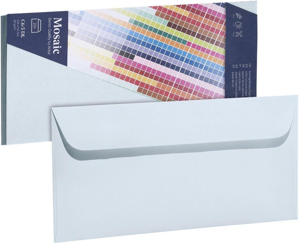 Thumbnail - artoz Briefumschläge DIN lang ohne Fenster haftklebend