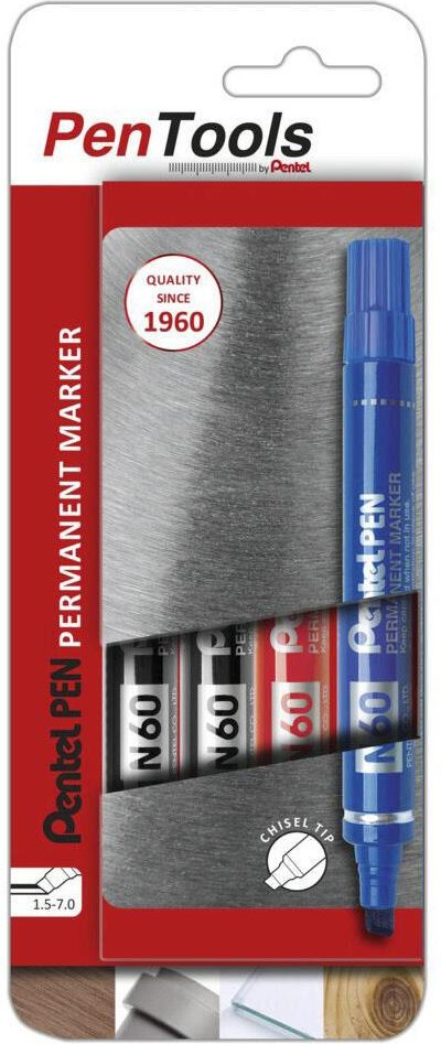 Pentel Permanentmarker 1.5 - 7.0 mm Mehrfarbig