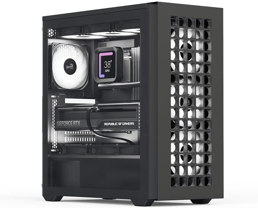 AeroCool PC Gehäuse D502A Mid-Tower Schwarz