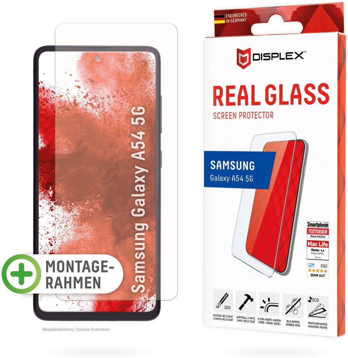 DISPLEX Panzerglas Displayschutz für Samsung Galaxy A54 5G