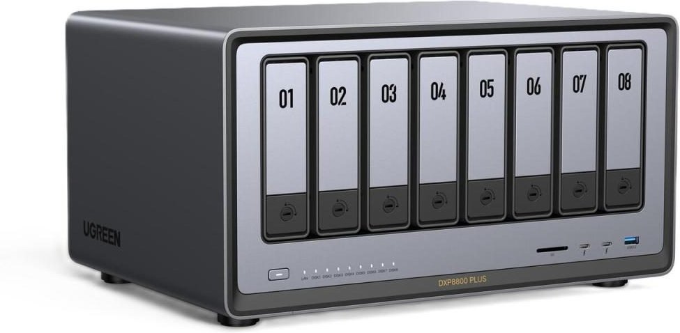 Thumbnail - Ugreen NASync DXP8800 Plus NAS, Desktop Intel® Core™ i5 i5-1235U 8 GB DDR5 (35127)